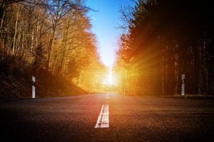 Schadevergoeding verkeersongeval laaghangende zon